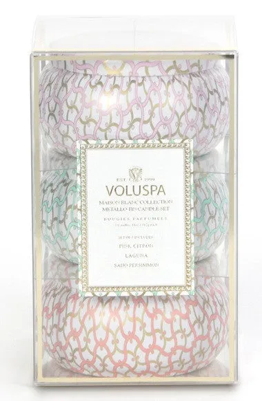 MAISON BLANC TWO-WICK TIN CANDLE TRIO (NORDSTROM EXCLUSIVE) ($48 VALUE)