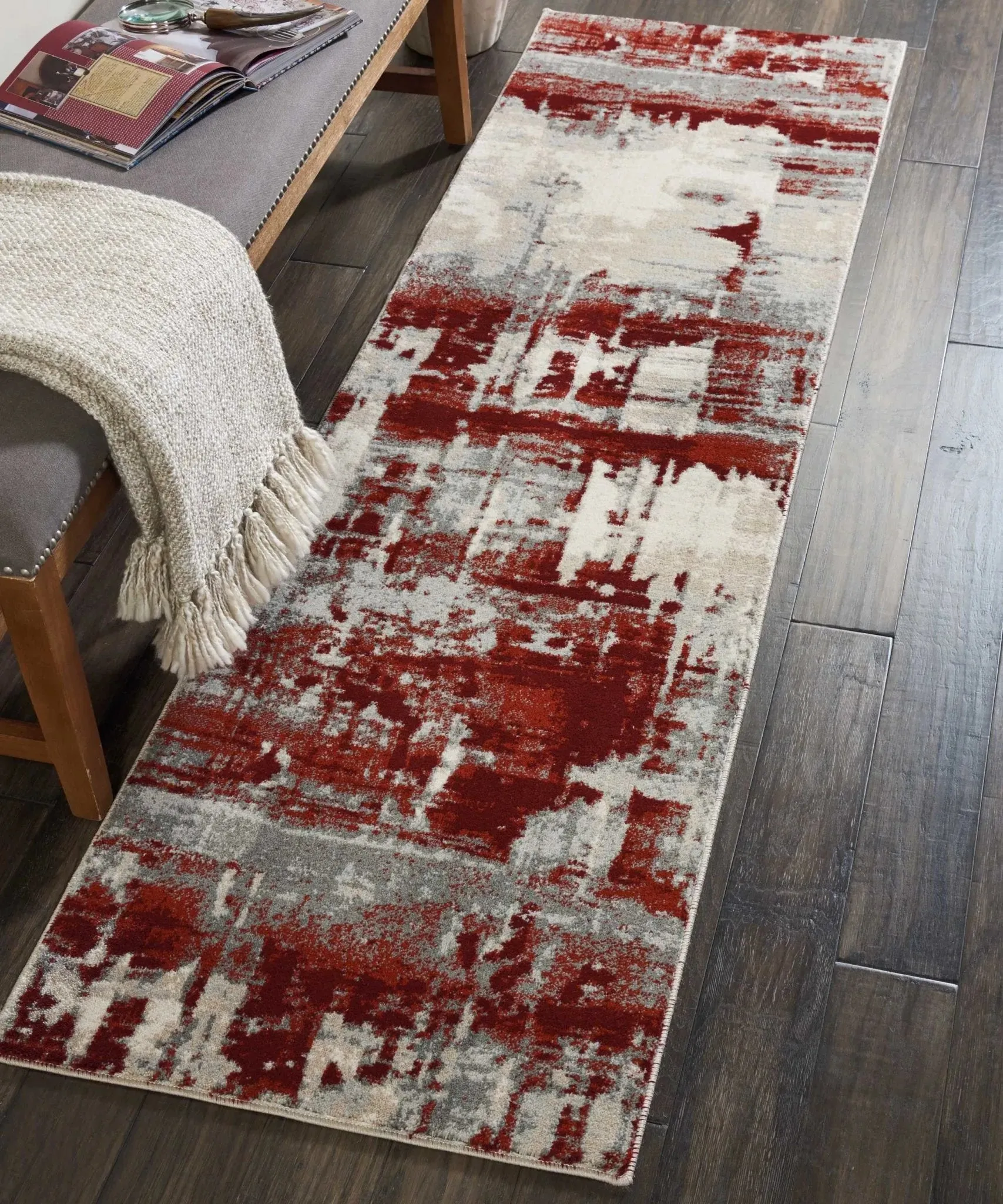 Maxell MAE14 Ivory/Red Rug
