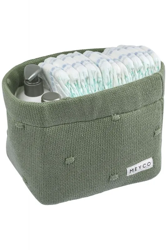 Meyco Knitted Storage Basket Small