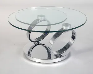 Motion Glass Top Coffee Table