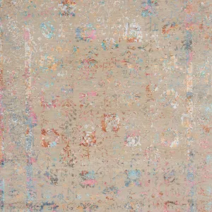 Multicolored Contemporary Indo Ikat Rug - 9' x 12'