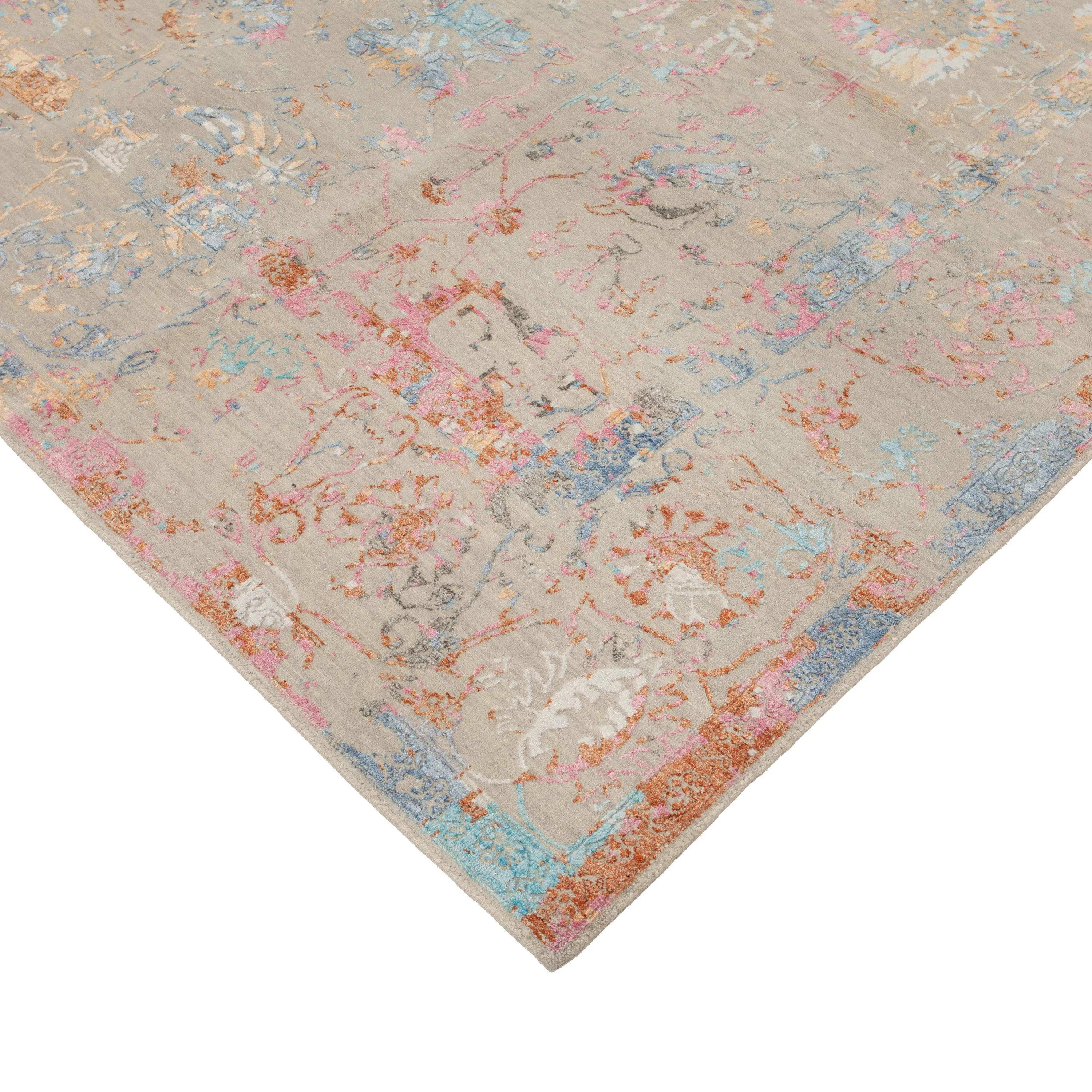 Multicolored Contemporary Indo Ikat Rug - 9' x 12'