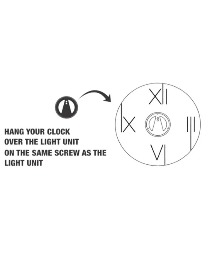 NeXtime Light It Up Clock Illuminator - Black with EU Adaptor & USB Cable