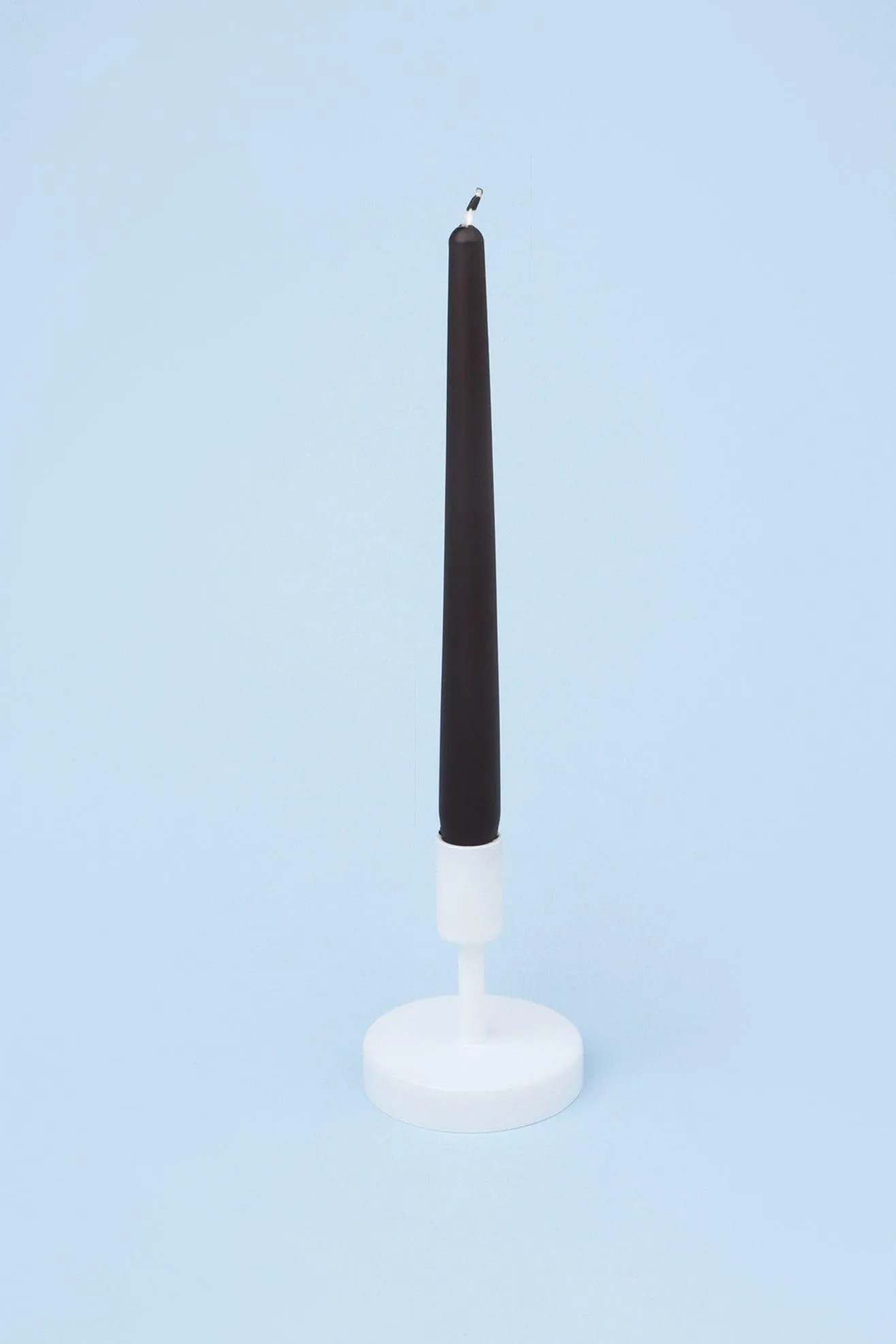 Pack Of 10 Or 20 Coraline Tall Matte Candlesticks Black Dinner Candles