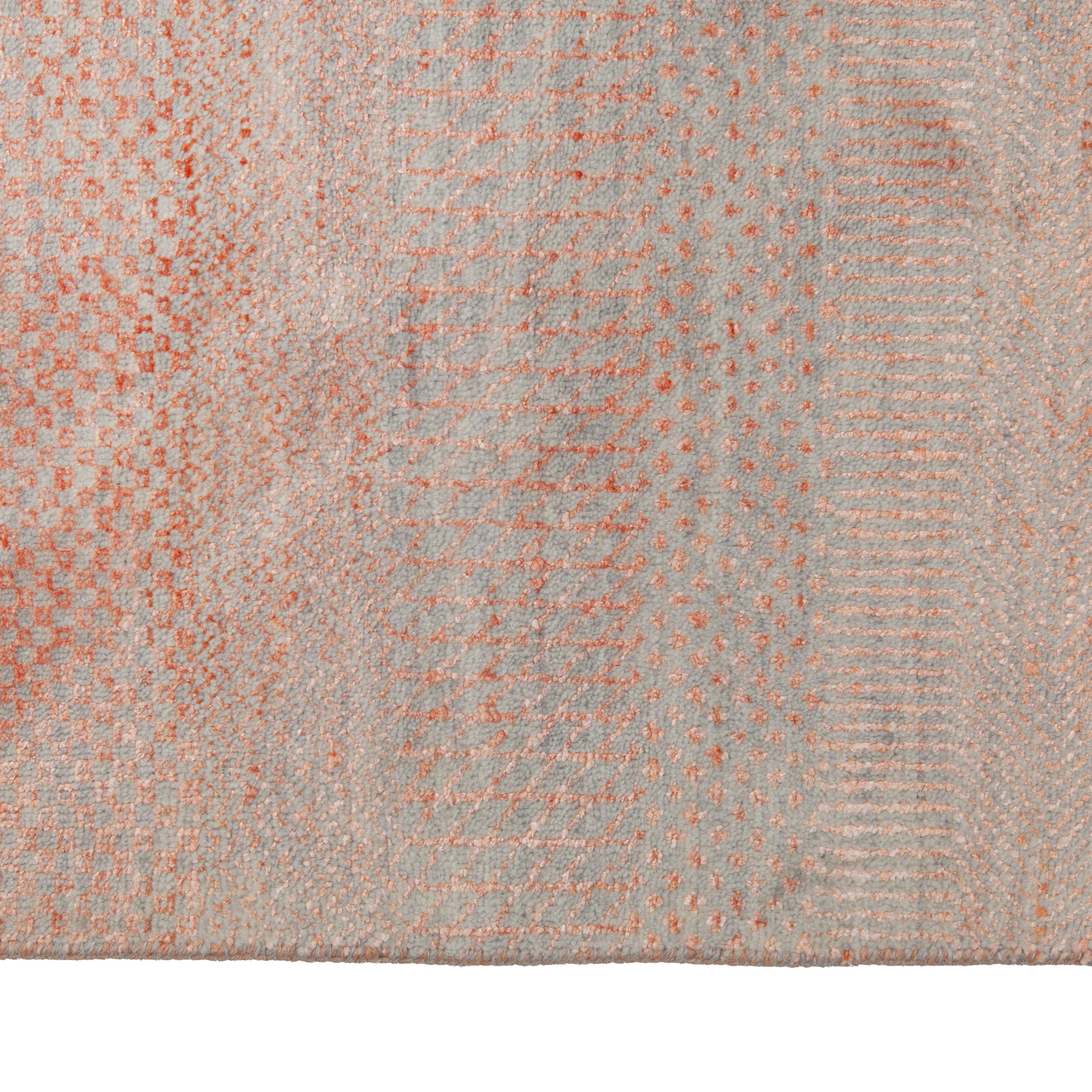 Pink Solid Indo Savannah Rug - 9'1" x 11'10"