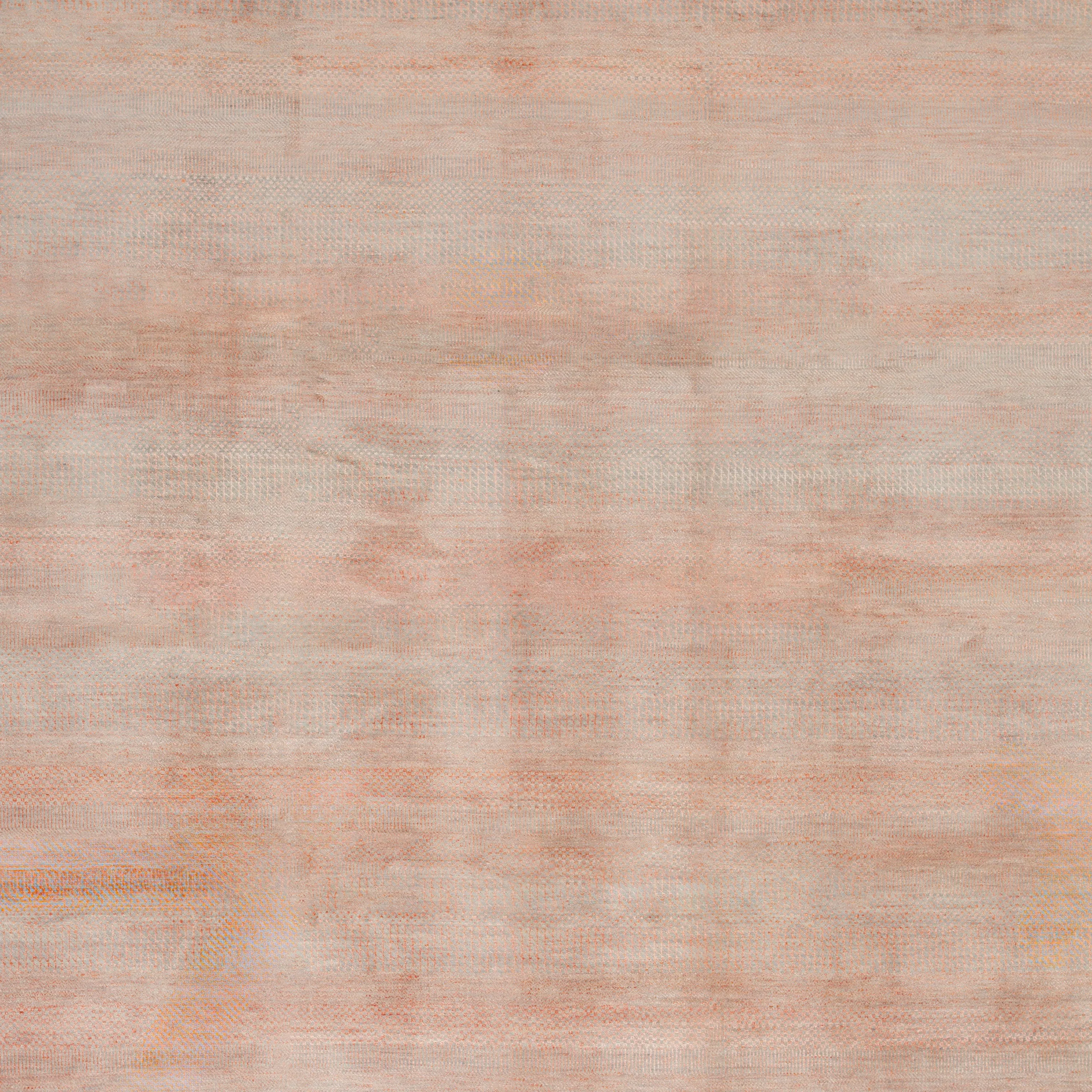 Pink Solid Indo Savannah Rug - 9'1" x 11'10"