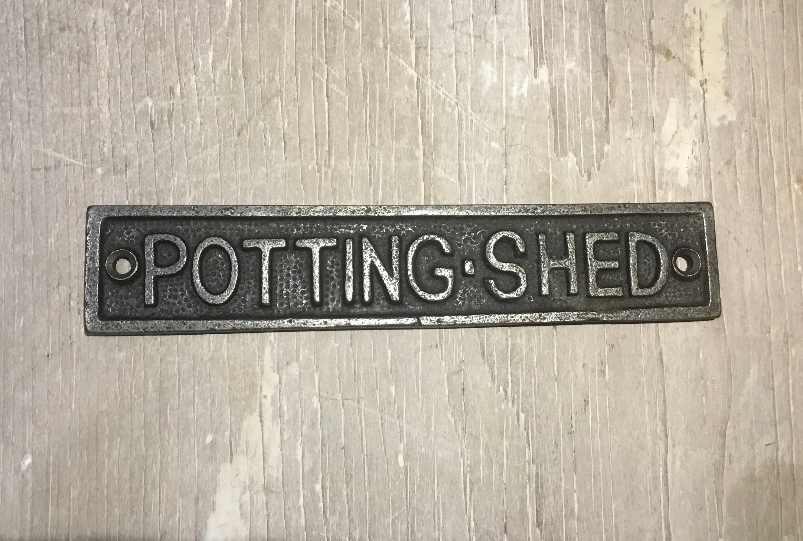 Potting Shed Plaque