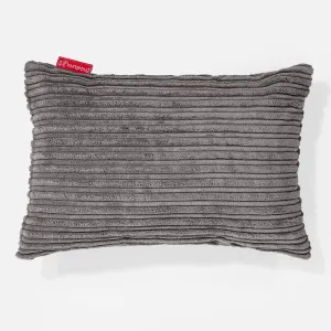 Rectangular Scatter Cushion Cover 35 x 50cm - Cord Graphite Grey
