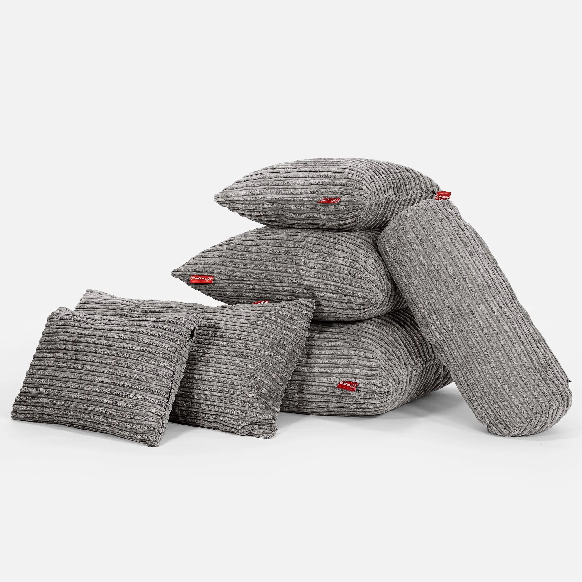 Rectangular Scatter Cushion Cover 35 x 50cm - Cord Graphite Grey