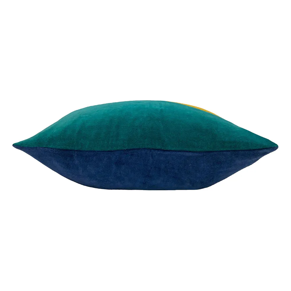 Rectangular Scatter Cushion Cover 40 x 60cm - Colourblock Velvet