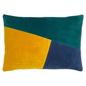 Rectangular Scatter Cushion Cover 40 x 60cm - Colourblock Velvet