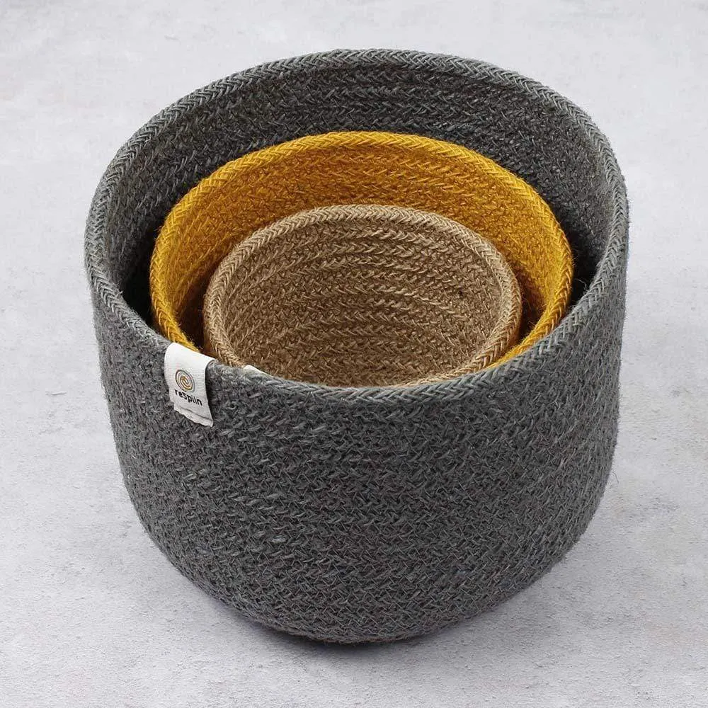 Respiin Tall Jute Basket Set - Beach
