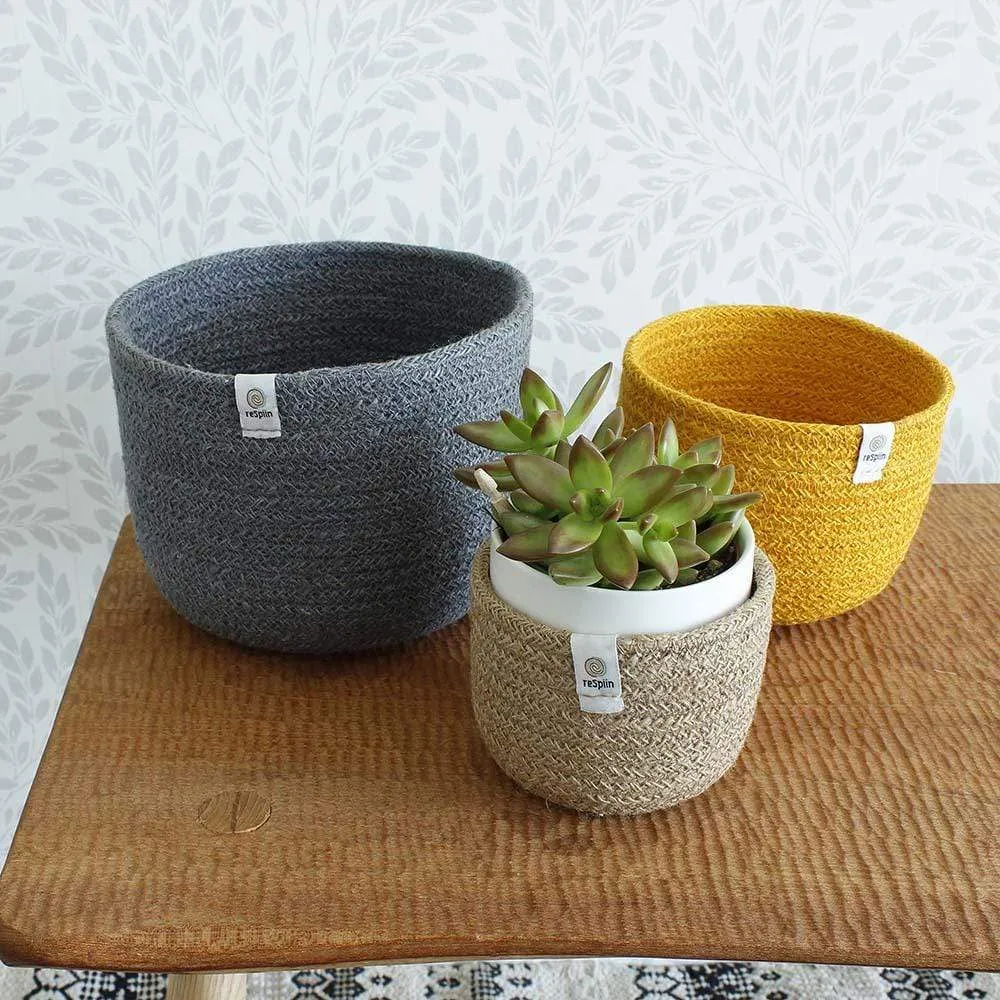 Respiin Tall Jute Basket Set - Beach