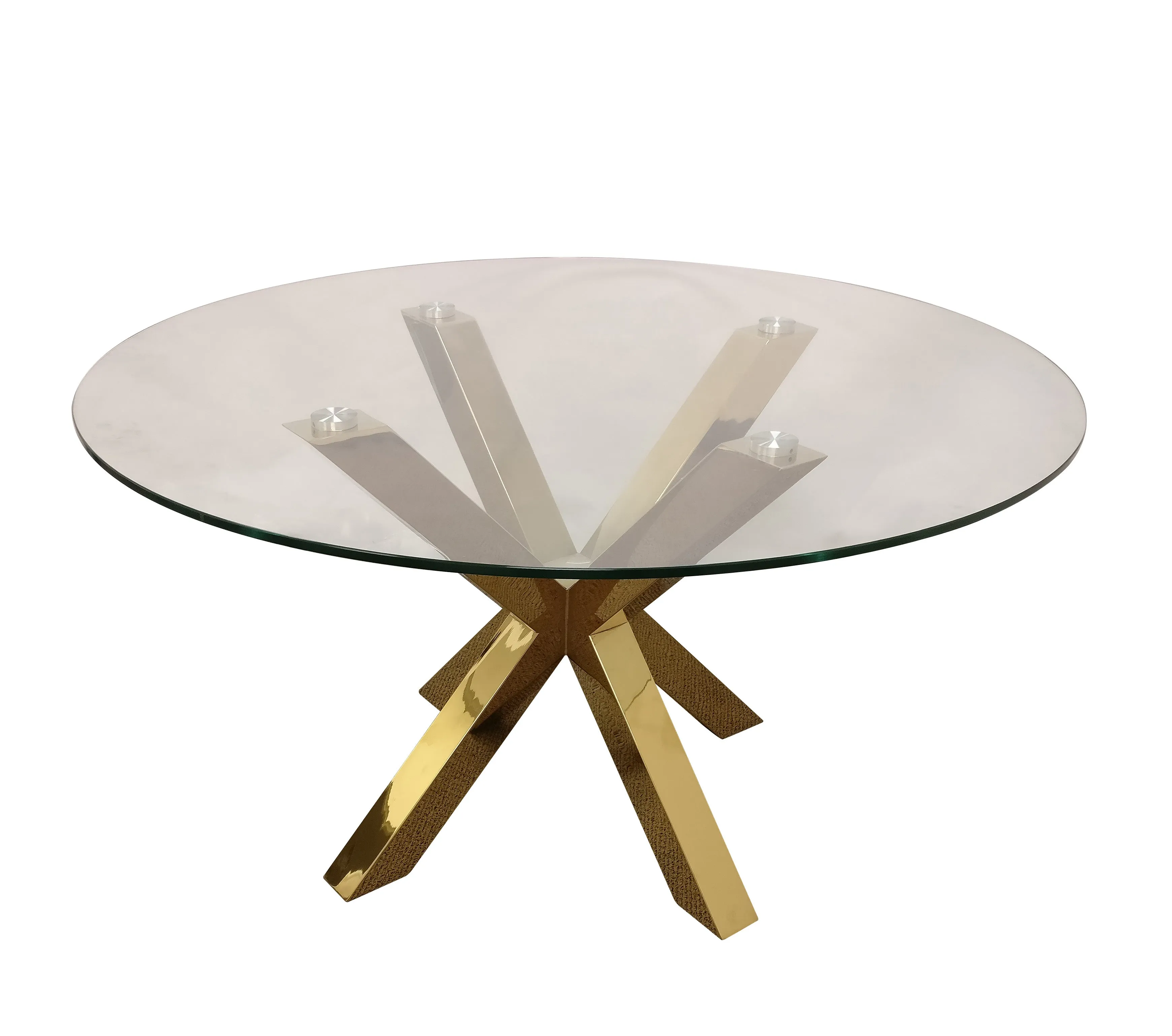 Round Glass Top Dining Table