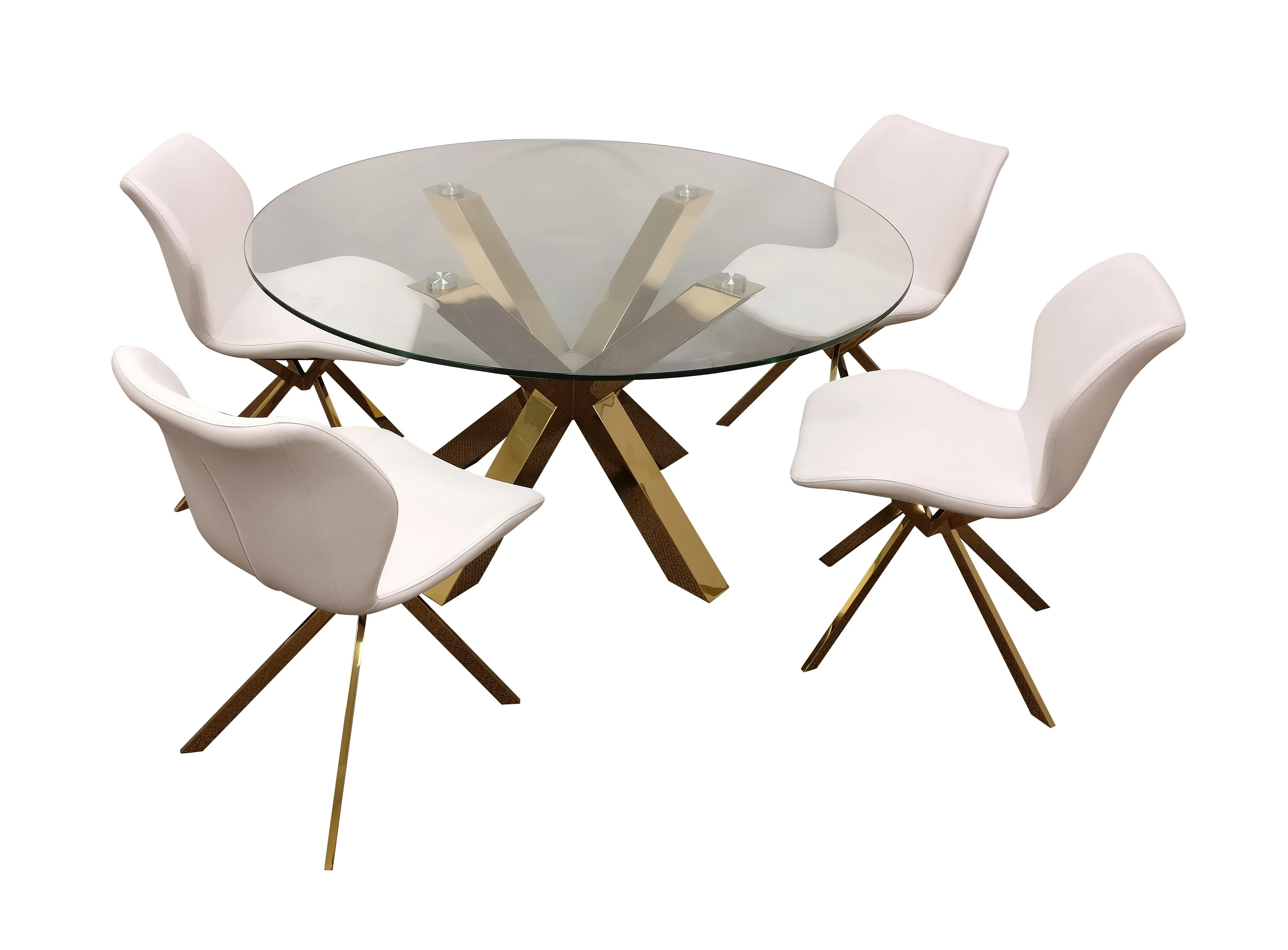 Round Glass Top Dining Table