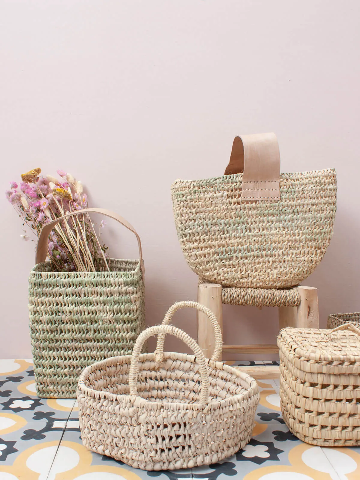 Round Open Weave Baskets