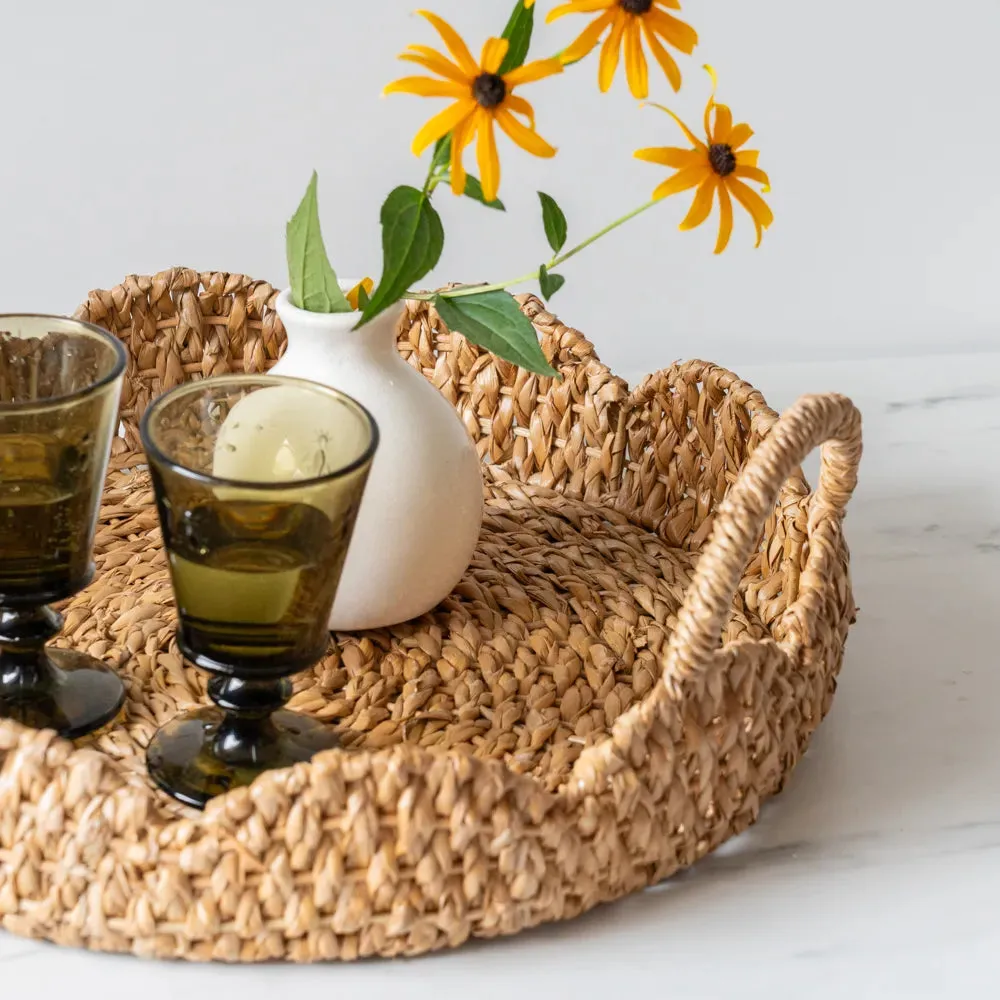 Round Scalloped Bankuan Trays