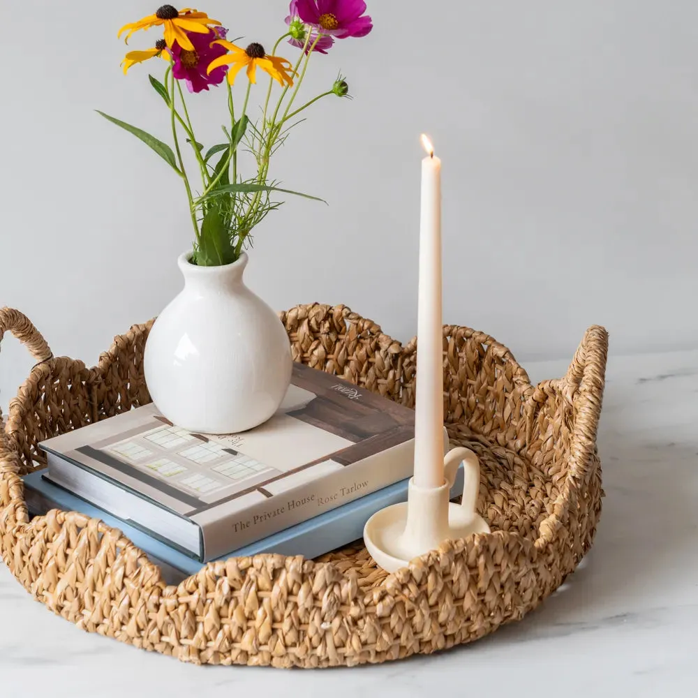 Round Scalloped Bankuan Trays