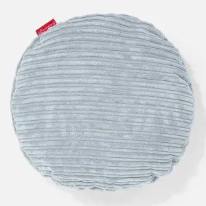 Round Scatter Cushion Cover 50cm - Cord Baby Blue