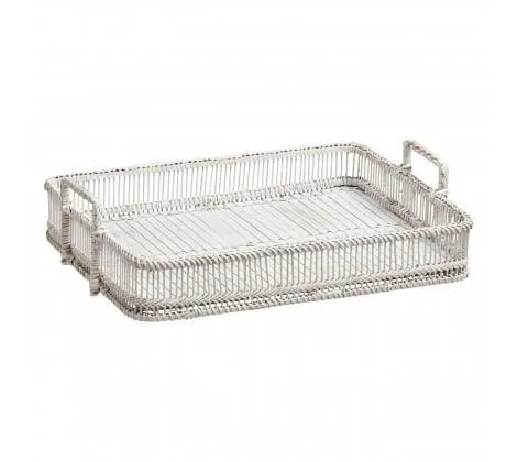Rustic Style Rectangular Tray - Green