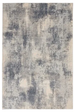 Rustic Textures RUS02 Blue/Ivory Rug