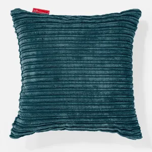 Scatter Cushion Cover 47 x 47cm - Cord Teal Blue