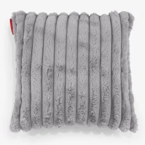 Scatter Cushion Cover 47 x 47cm - Ultra Plush Cord Grey