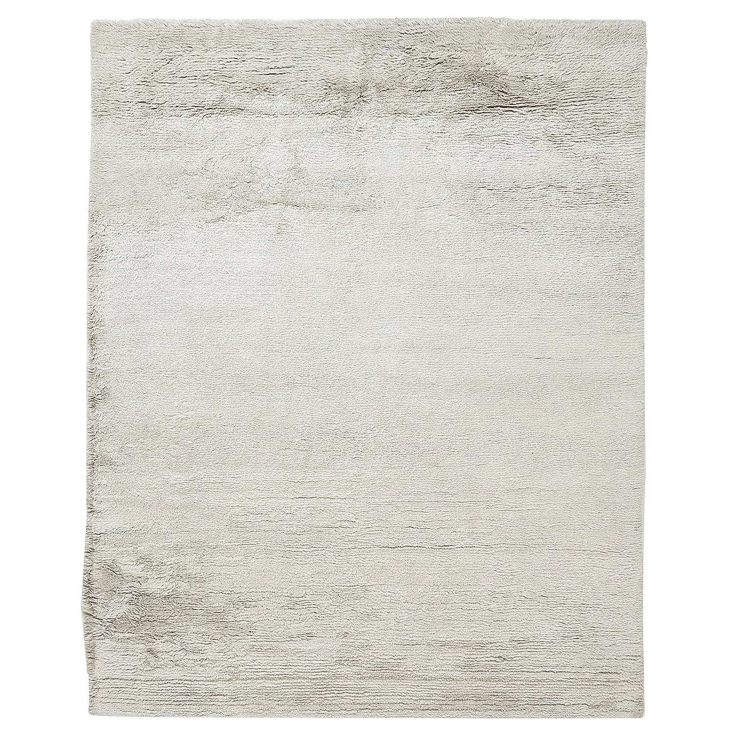 Silver Plush Wool Rug - 8' x 10'