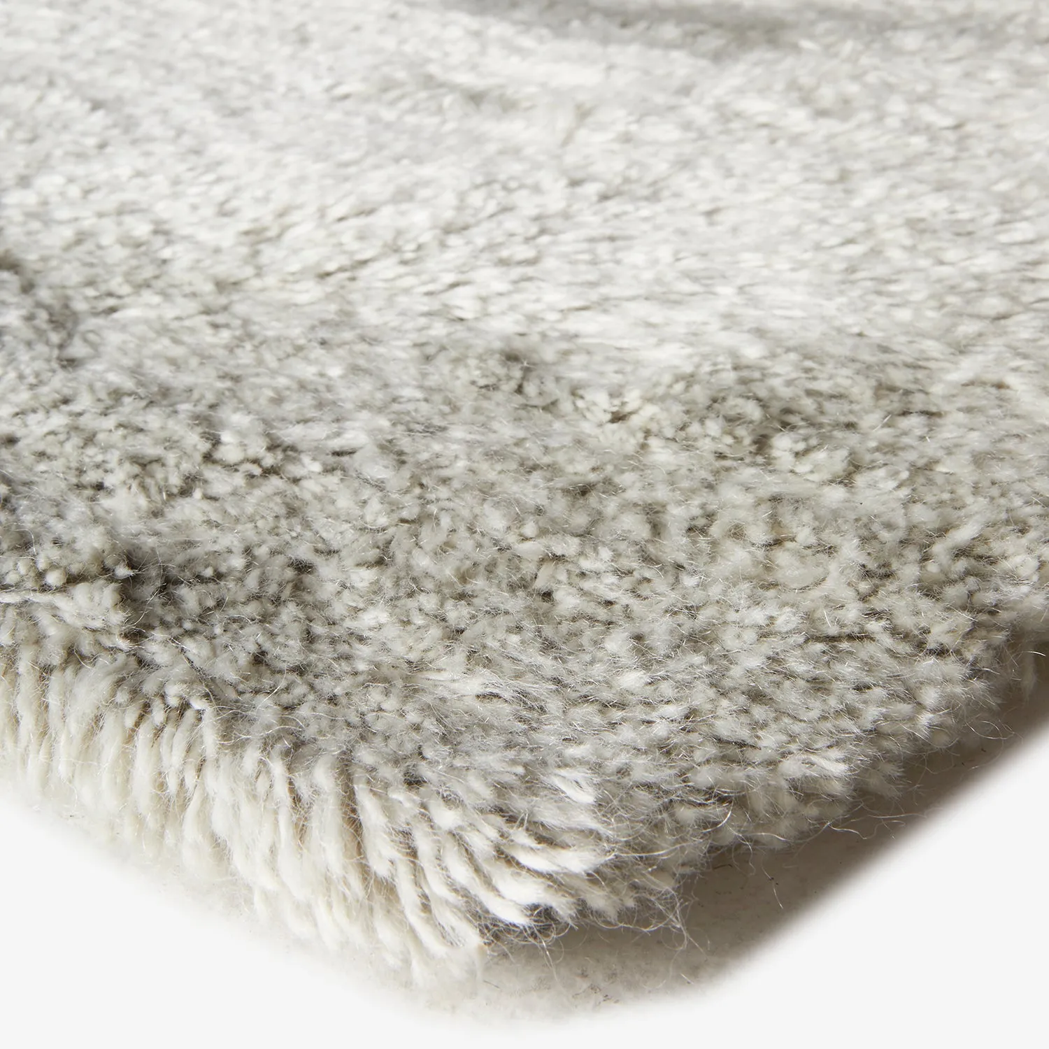 Silver Plush Wool Rug - 8' x 10'