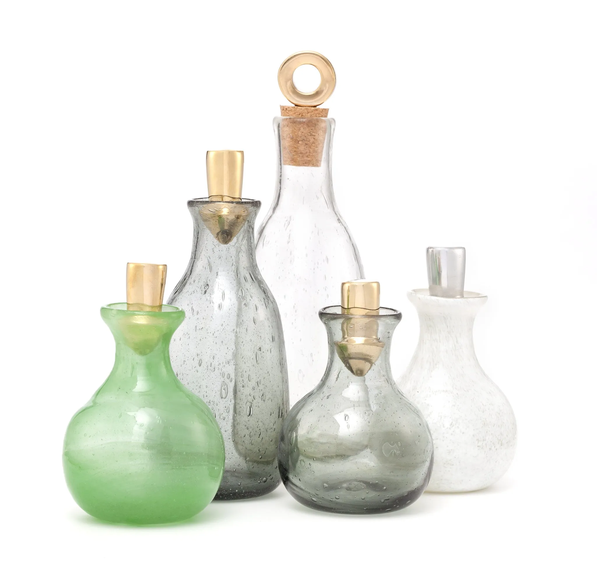 Smoke Recycled Glass Bottle
