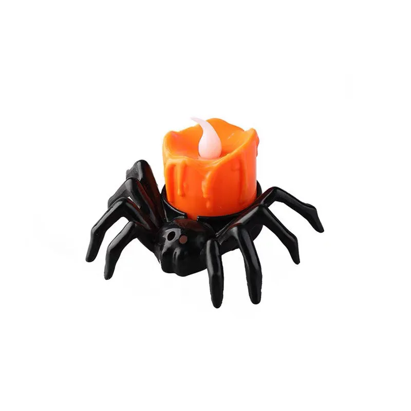 Spider LED Candles Flameless Tea Lights for Halloween Home Decor