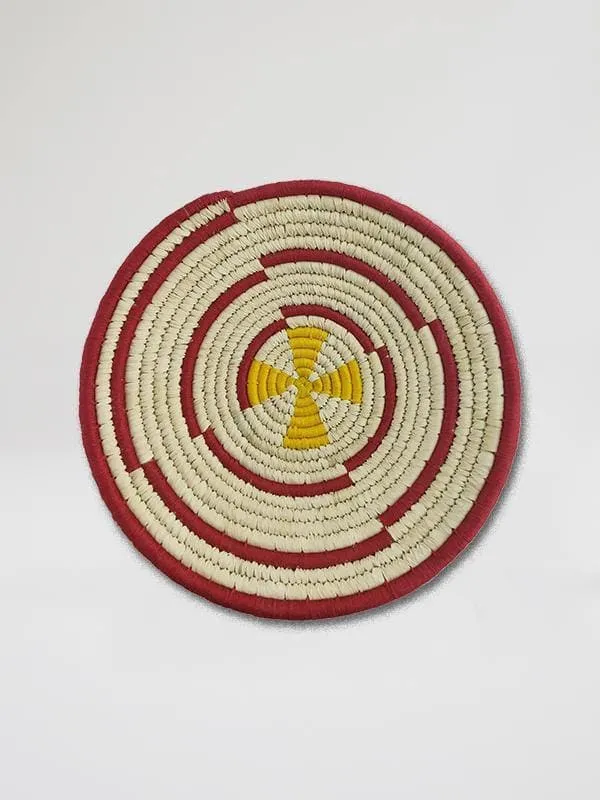 Spiral Handmade Wall Decor of Sabai Grass 12"