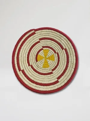 Spiral Handmade Wall Decor of Sabai Grass 12"