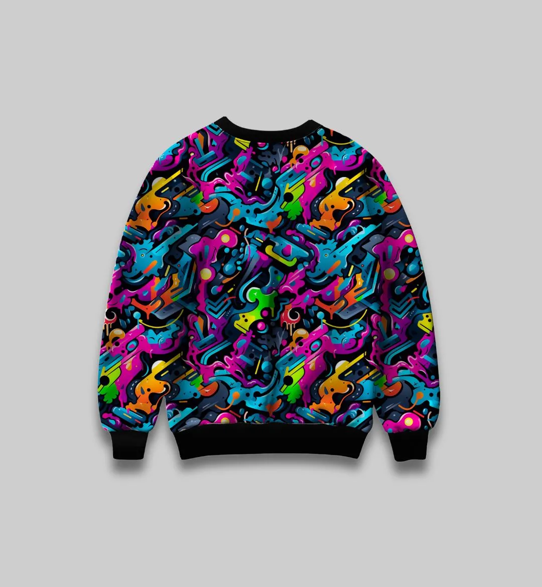 Street Art Graffiti All-Over Print Sweartshirt