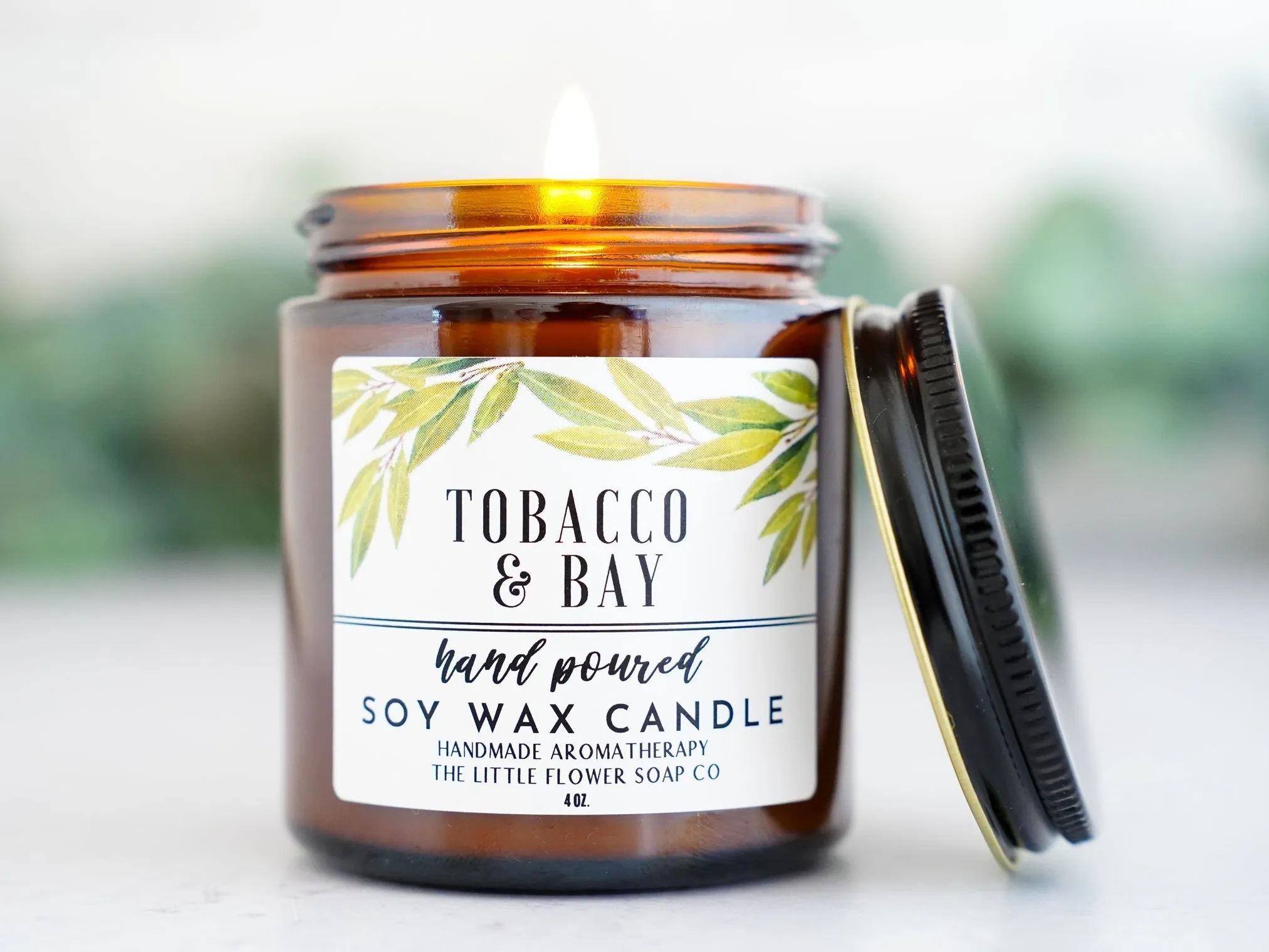 Suede and Hickory Hand Poured Candle