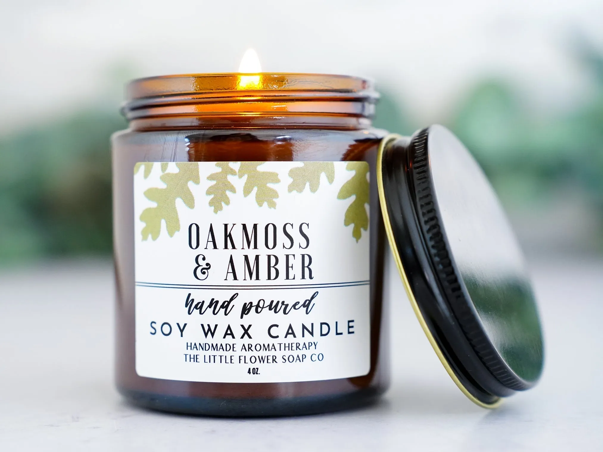 Suede and Hickory Hand Poured Candle