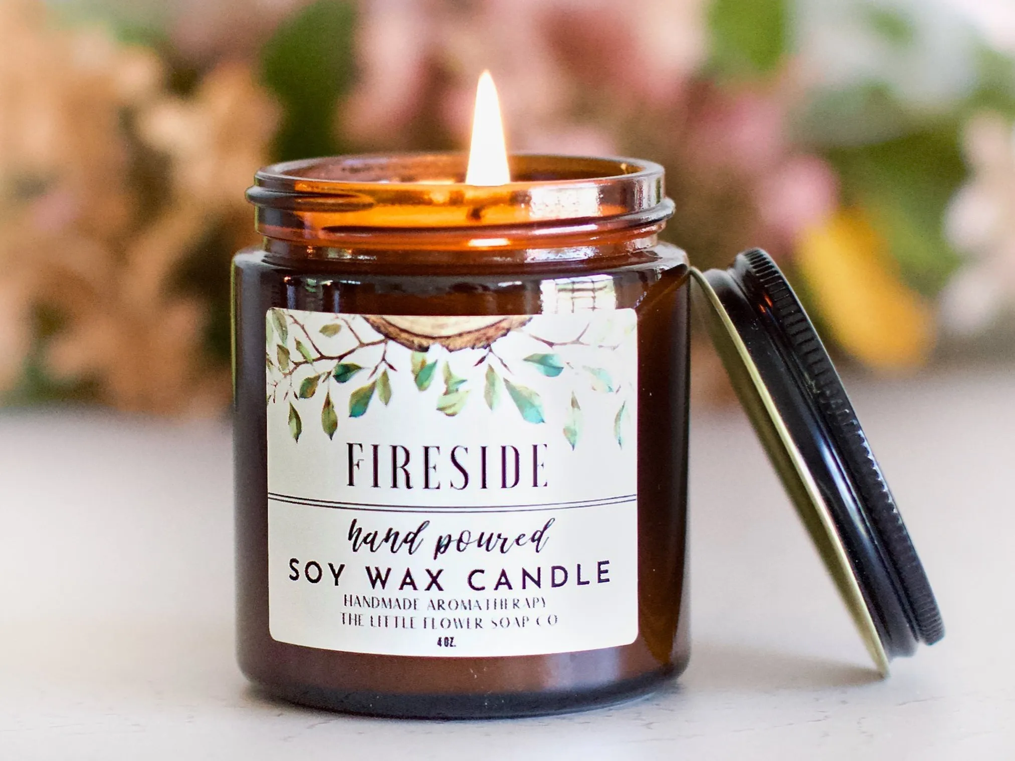 Suede and Hickory Hand Poured Candle
