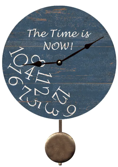 The Time Is Now Clock
