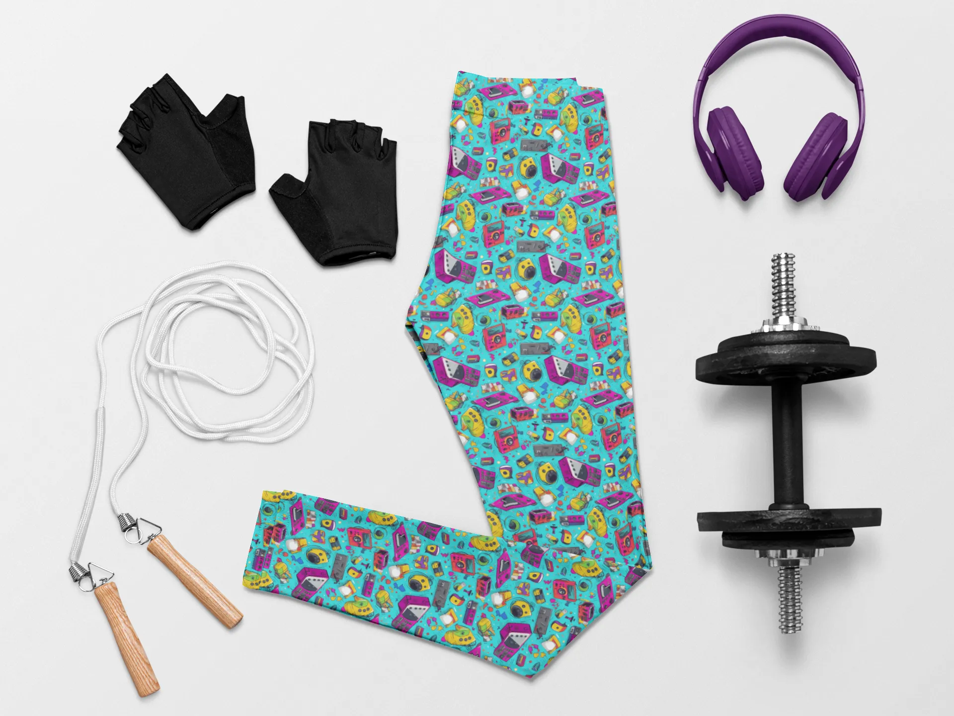 Throwback Pop Art Print Legging
