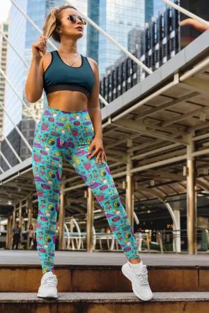 Throwback Pop Art Print Legging