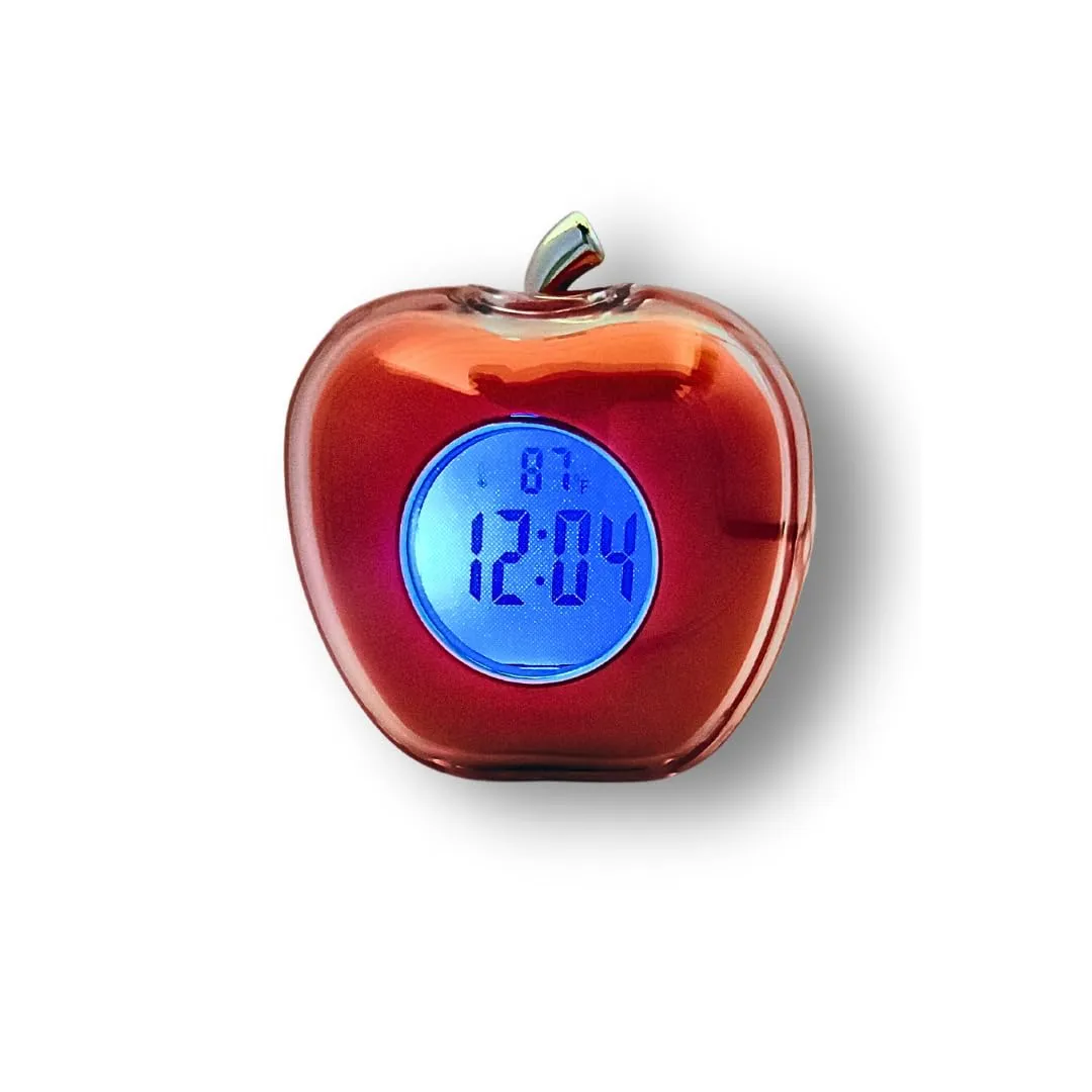 Torchit Talking Apple Shape Table Clock with Alarm