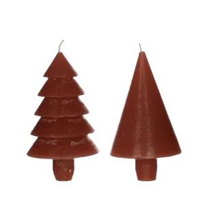 TREE CANDLE H12X7CM RED