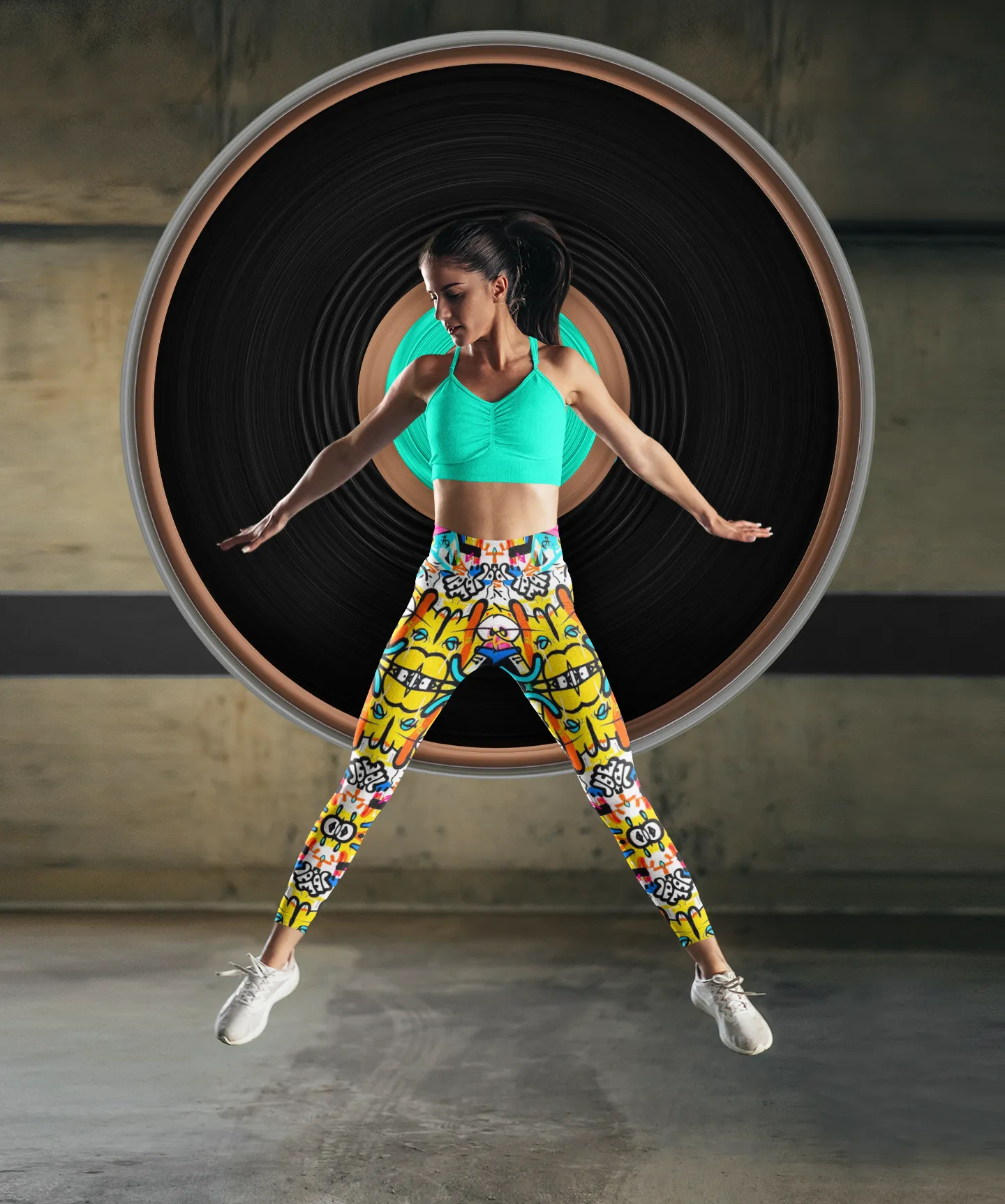 Underground Street Ink Print Legging