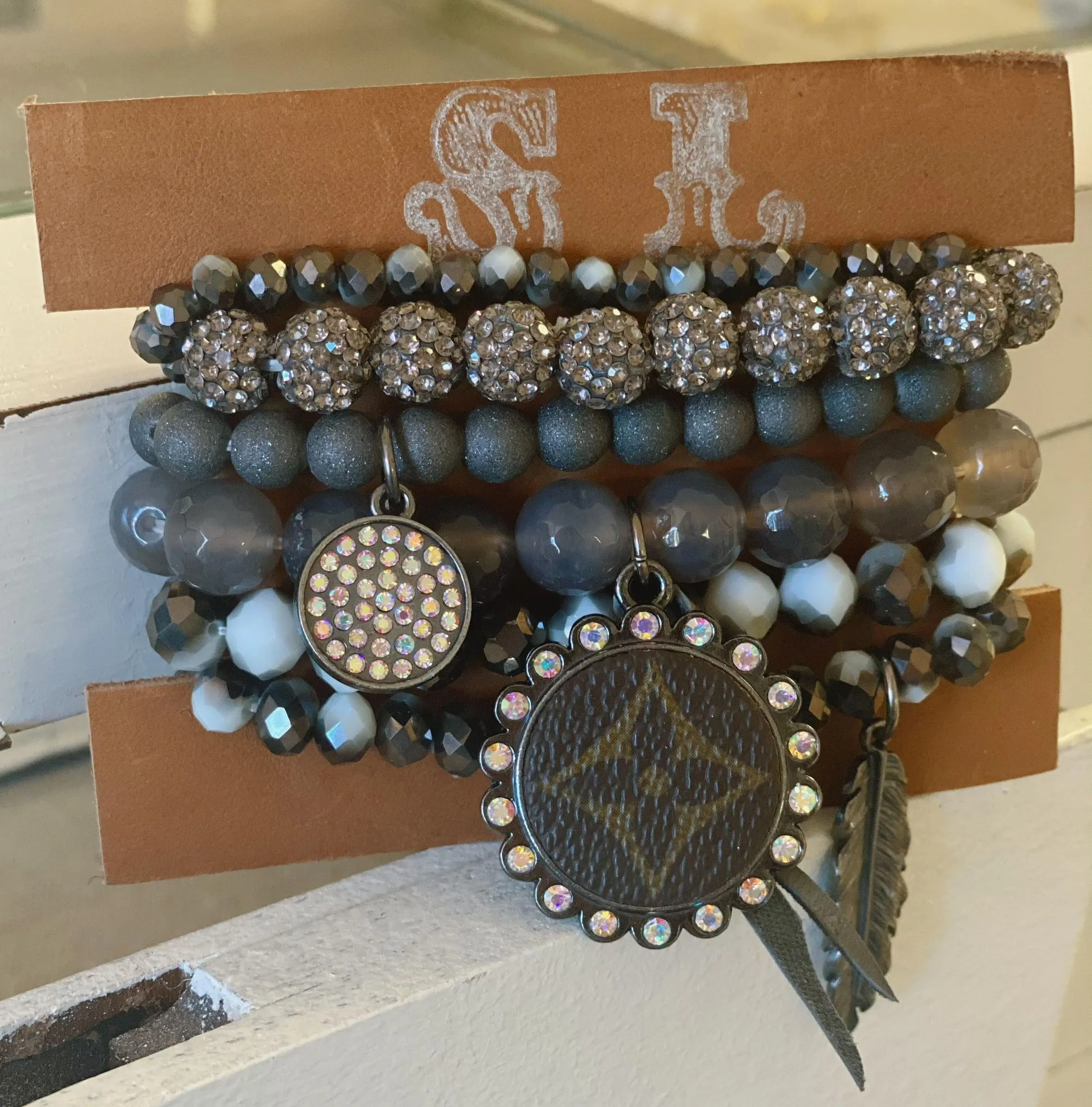 Upcycled Gunmetal Grey Stack