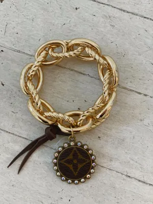 UPCYCLED LARGE LINK GOLD  BRACELET