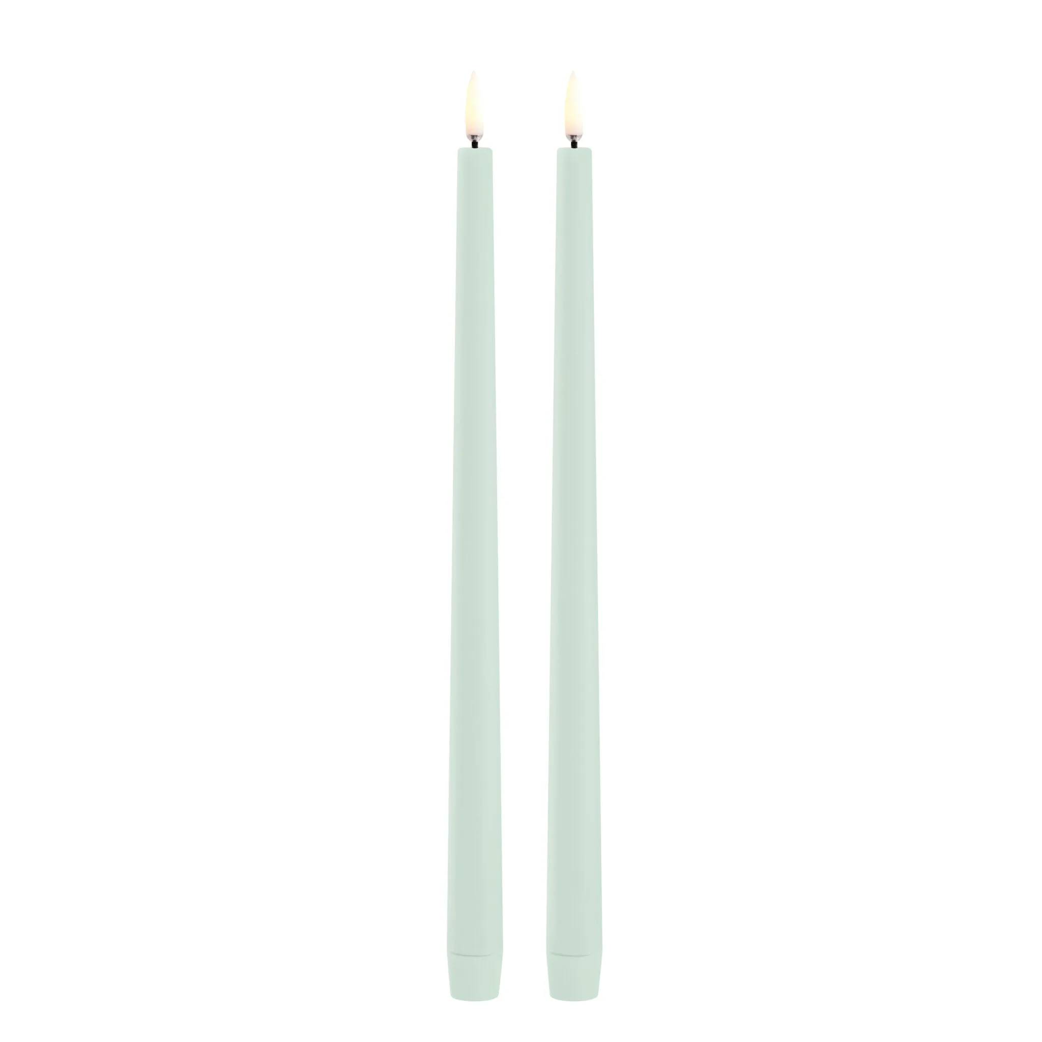 Uyuni LED Candle Slim Taper Candle Dinner Candle 6.8x30 cm | Dusty Green
