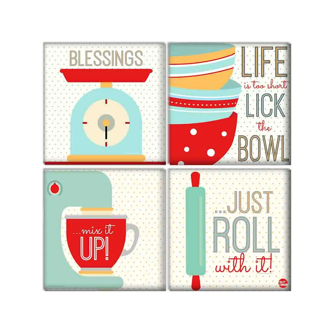 Wall Art Decor For Home Set Of 4 -Blessings