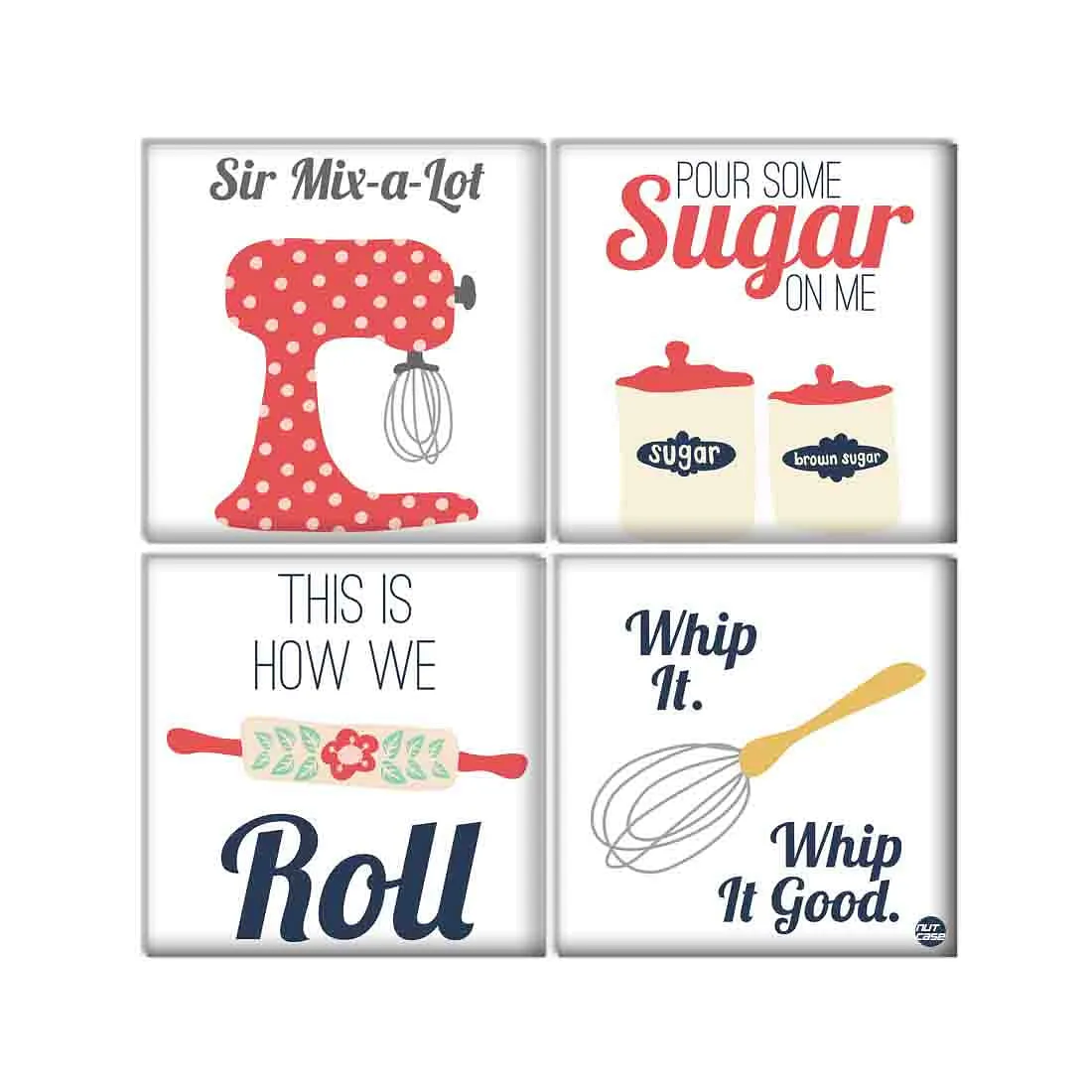 Wall Art Decor For Home Set Of 4 -Mix A Lot