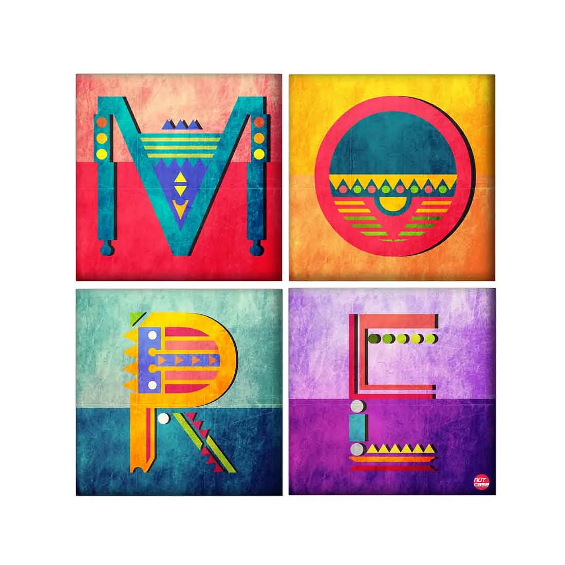 Wall Art Decor For Home Set Of 4 -MORE