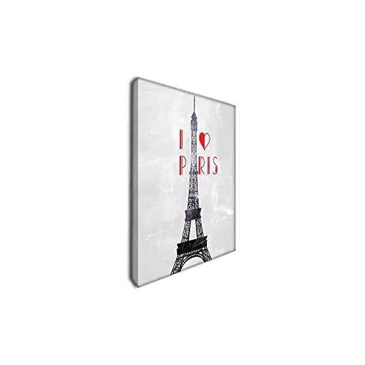 Wall Art Decor for Living Room Hanging Panels Set Of 3 - i love paris